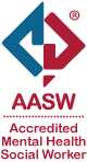 Logo for the Australian Association of Social Workers Accredited Mental Health Social Workers